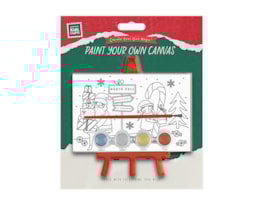 Wholesale Christmas Paint your own canvas with stand Wholesale Christmas Paint your own canvas with stand