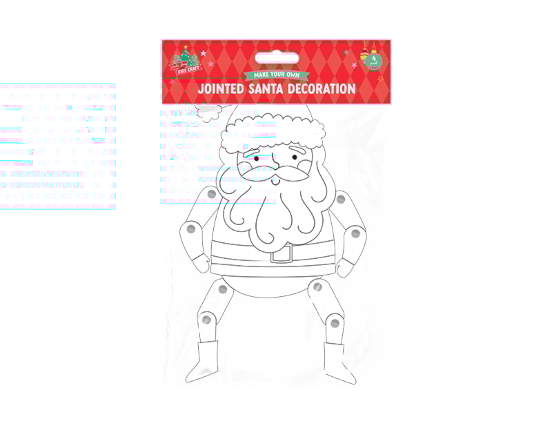 Wholesale Christmas Jointed Card Decorations 4pk Wholesale Christmas Jointed Card Decorations 4pk
