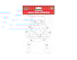 Wholesale Christmas Jointed Card Decorations 4pk