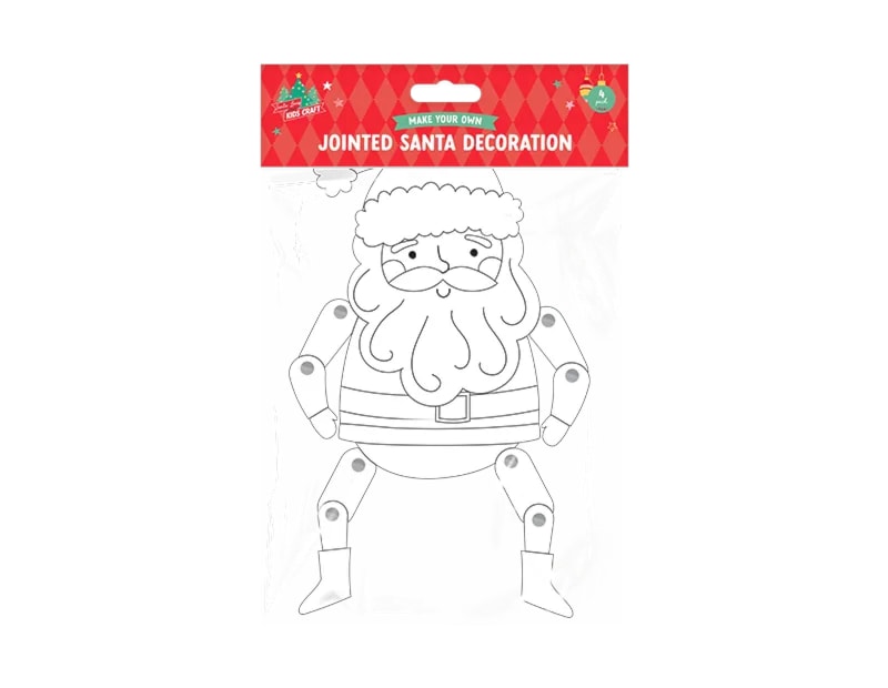 Wholesale Christmas Jointed Card Decorations 4pk