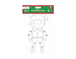 Wholesale Christmas Jointed Card Decorations 4pk Wholesale Christmas Jointed Card Decorations 4pk