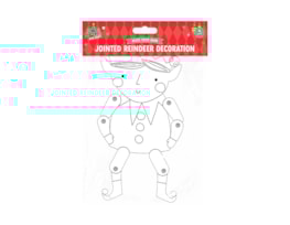 Wholesale Christmas Jointed Card Decorations 4pk Wholesale Christmas Jointed Card Decorations 4pk