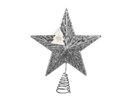 Wholesale Silver Glitter Star Tree Topper