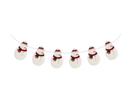 Wholesale Wooden Snowman Bunting | Bulk Buy Christmas Partyware wholesale Christmas partyware