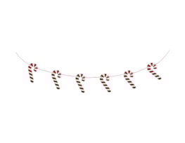 Wholesale Wooden Candy Cane Bunting | Bulk Buy Christmas Partyware Wholesale Wooden Candy Cane Bunting | Bulk Buy Christmas Partyware