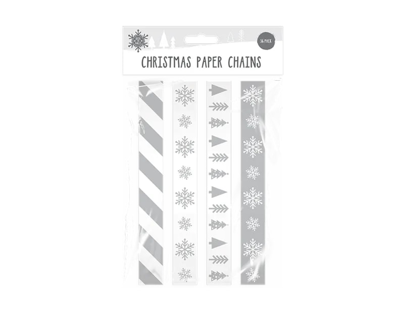 Wholesale Christmas paper chains 36pk