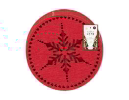 Wholesale Felt Laser Cut Placemats | Bulk Buy Christmas Homeware Wholesale Christmas Home