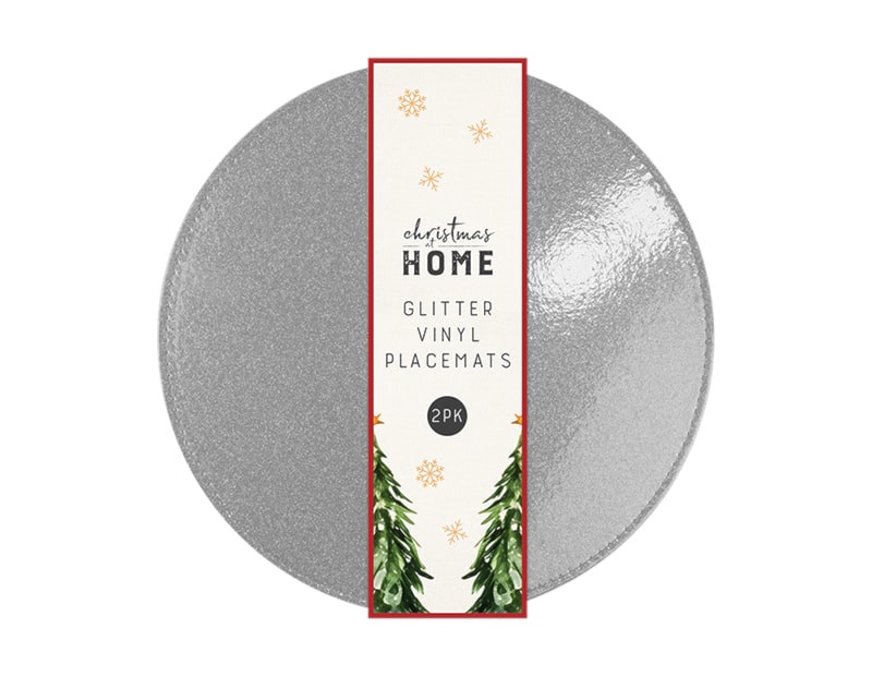 Wholesale Glitter Vinyl Placemats | Bulk Buy Christmas Homeware christmas homeware wholesale