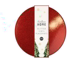 Wholesale Glitter Vinyl Placemats | Bulk Buy Christmas Homeware Wholesale Christmas Home