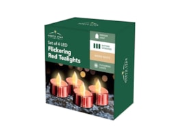 Wholesale LED Metallic Flickering Tea Lights | Bulk Buy Christmas Decorations