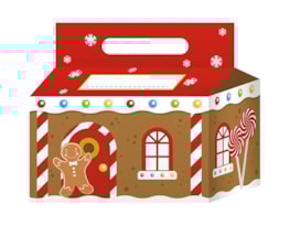 Wholesale Gingerbread House Treat Boxes | Bulk Buy Christmas Kitchenware