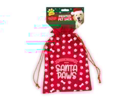 Wholesale Printed Pet Christmas Sack | christmas dog toys wholesale uk