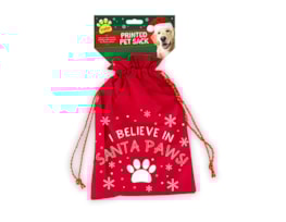 Wholesale Printed Pet Christmas Sack | christmas dog toys wholesale uk