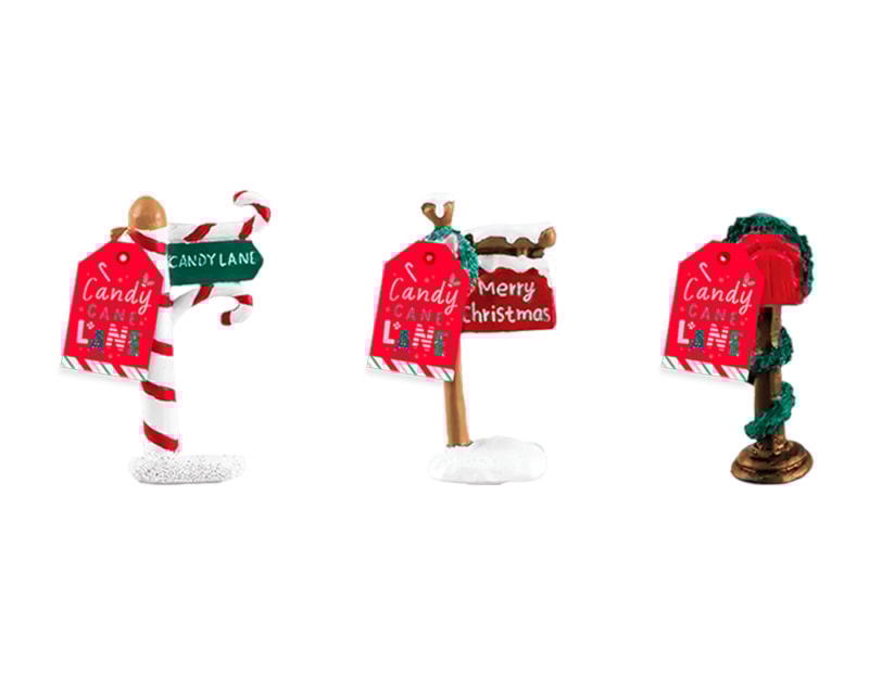 Wholesale Festive Christmas Post Sign Ornament | Bulk Buy Christmas Ornament Bulk Buy Christmas Ornament