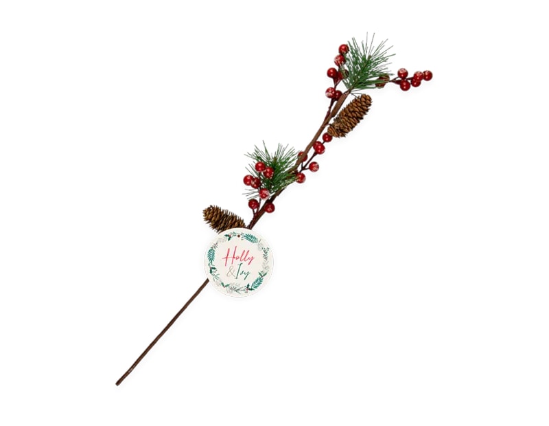 Wholesale Artificial Berry/ Pine Cone Branch 58cm Wholesale Artificial Berry/ Pine Cone Branch 58cm