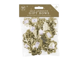 Wholesale Christmas Metallic gift bows 16pk | Gem import Ltd