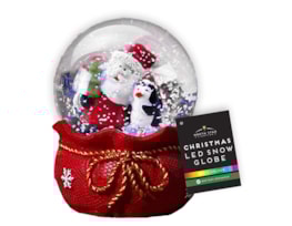 Wholesale LED Multicolour Resin Snow Globe 9cm | Bulk Buy Christmas Decorations led christmas snow globe wholesale