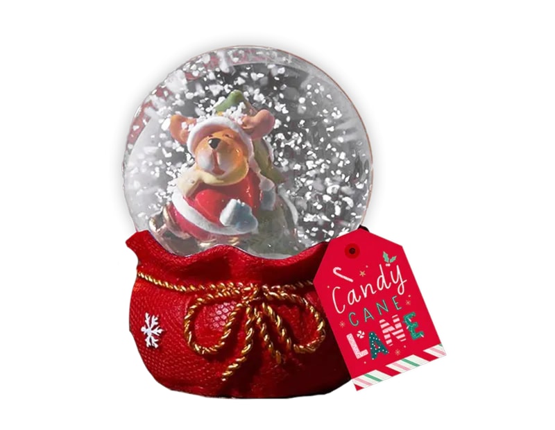 Wholesale LED Multicolour Resin Snow Globe 9cm | Bulk Buy Christmas Decorations
