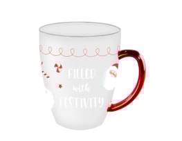 Wholesale Festive Glass Quote Print Mug Wholesale Festive Glass Quote Print Mug