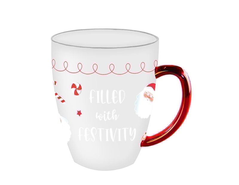 Wholesale Festive Glass Quote Print Mug Wholesale Festive Glass Quote Print Mug