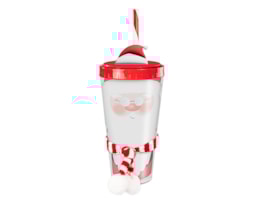 Wholesale Festive Re-usable Plastic Cup with Straw Wholesale Festive Re-usable Plastic Cup with Straw