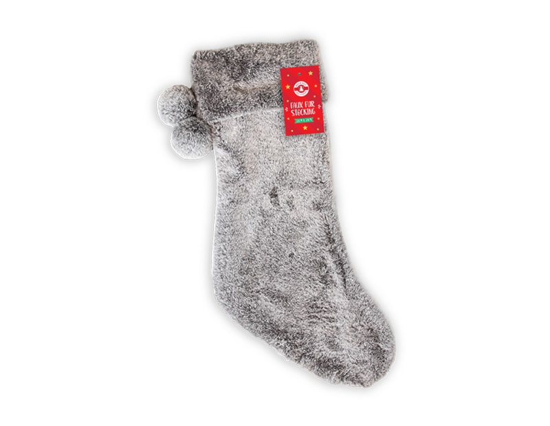Wholesale Faux Fur Stocking 55cm x 20cm Wholesale Faux Fur Stocking 55cm x 20cm