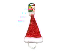 Wholesale Christmas Pet Tinsel Santa Hat Wholesale Christmas Pet Tinsel Santa Hat