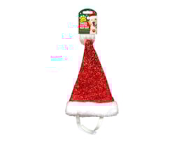 Wholesale Christmas Pet Tinsel Santa Hat Wholesale Christmas Pet Tinsel Santa Hat