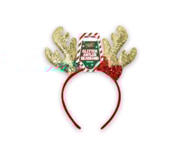Wholesale Christmas Glitter Antler with Bow Headband Wholesale Christmas Glitter Antler with Bow Headband