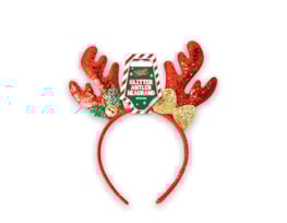 Wholesale Christmas Glitter Antler with Bow Headband Wholesale Christmas Glitter Antler with Bow Headband