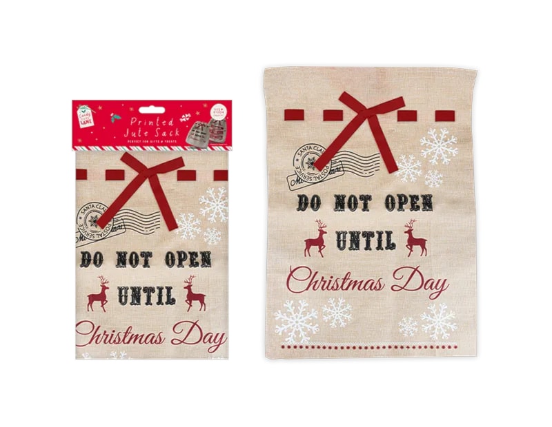 Wholesale Printed Jute Sack 50cm x 70cm