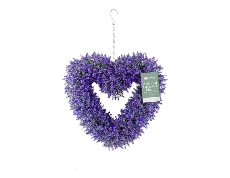 Wholesale Artificial Lavender Heart with Hanging Chain Wholesale Artificial Lavender Heart with Hanging Chain