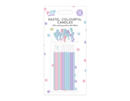 Wholesale Pastel Multicolour Candles 12pk Wholesale Pastel Multicolour Candles 12pk