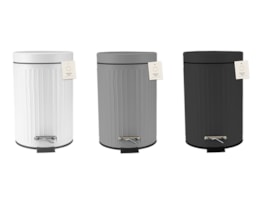 Wholesale 3L Ribbed Metal Pedal Bin Wholesale 3L Ribbed Metal Pedal Bin