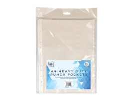 Wholesale A4 Heavy Duty Punch Pockets 50pk Wholesale A4 Heavy Duty Punch Pockets 50pk