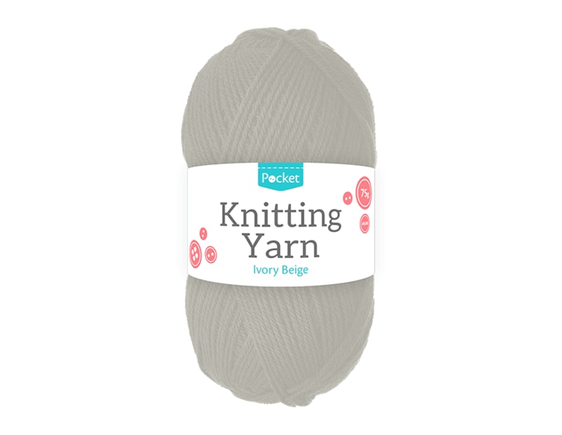 Wholesale Acrylic Aran 75g Ball Ivory Beige Wholesale Acrylic Aran 75g Ball Ivory Beige