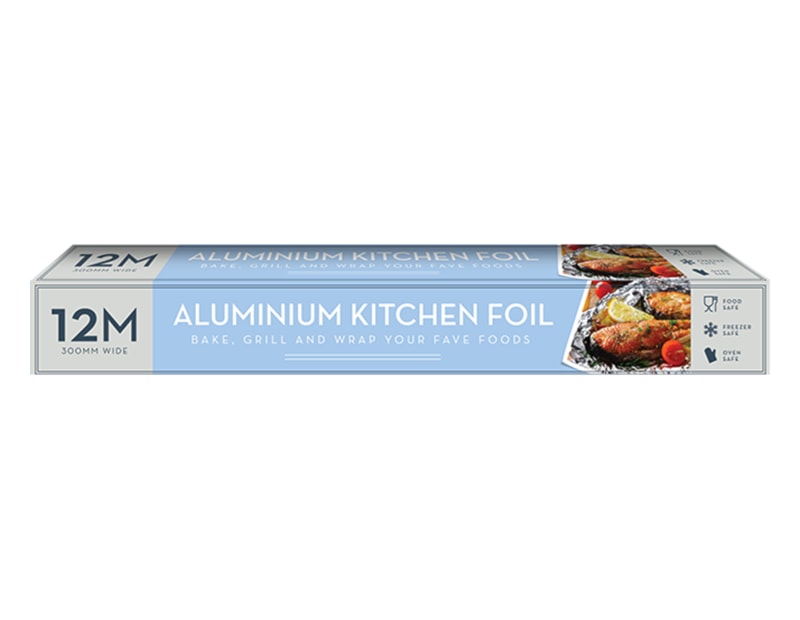 Wholesale Aluminium Kitchen Foil 12m x 300mm. Wholesale Aluminium Kitchen Foil 12m x 300mm.