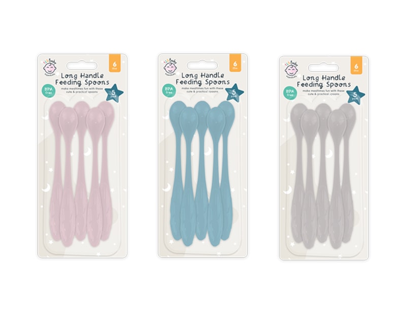 Wholesale Long Handle Feeding Spoon 5 Pack Wholesale Long Handle Feeding Spoon 5 Pack