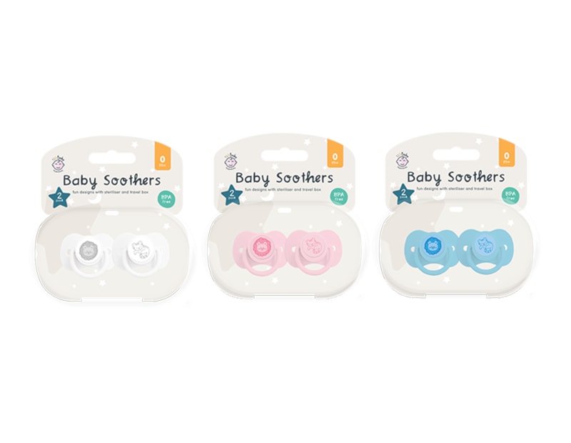 Wholesale Soothers With Steriliser & Travel Box 2pk