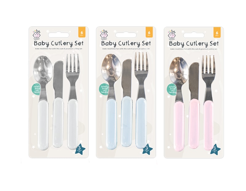 Wholesale Baby C0utlery Set 3pk Wholesale Baby C0utlery Set 3pk