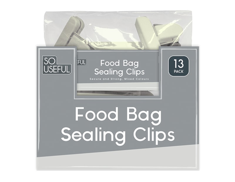 Wholesale Bag Sealing Clips 13pk CDU Wholesale Bag Sealing Clips 13pk CDU