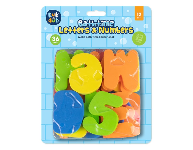 Wholesale Bath Letters and Numbers 36pk Wholesale Bath Letters and Numbers 36pk