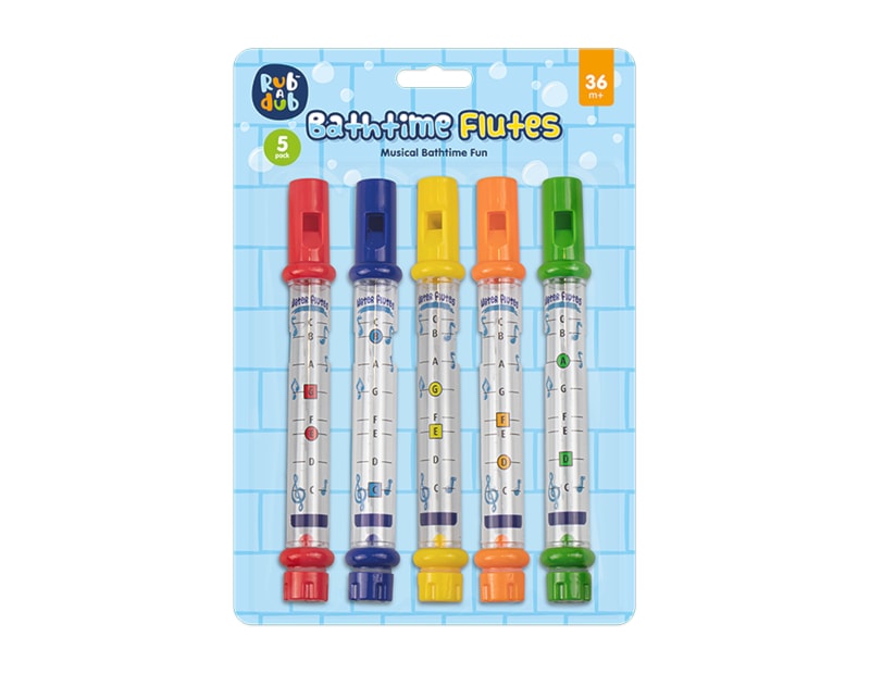 Wholesale Bathtime Flutes 5pk Wholesale Bathtime Flutes 5pk