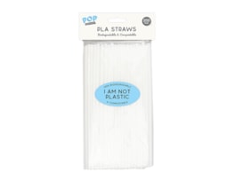 Wholesale Biodegradable PLA Straws 200pk Biodegradable PLA Straws 200pk | Wholesale Party accessories Uk