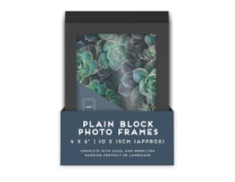 Wholesale Black Block Photo Frame 4 X 6" 1pk CDU Wholesale Black Block Photo Frame 4 X 6" 1pk CDU