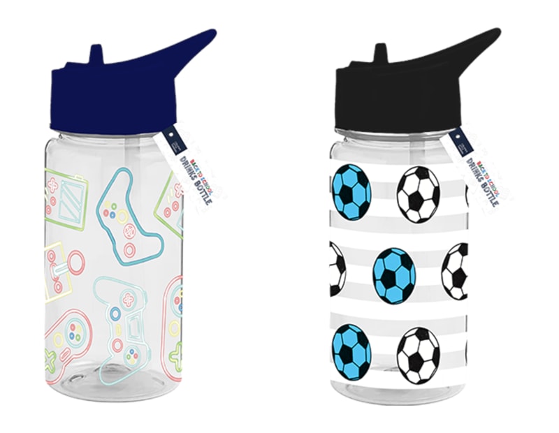 Wholesale Boys Printed Bottle With Straw 400ml