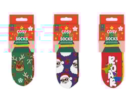 Wholesale Boys Printed Novelty Cosy Socks with Grippers 2pk Wholesale Boys Printed Novelty Cosy Socks with Grippers 2pk