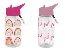 Wholesale Girls Printed Bottle With Straw 400ml