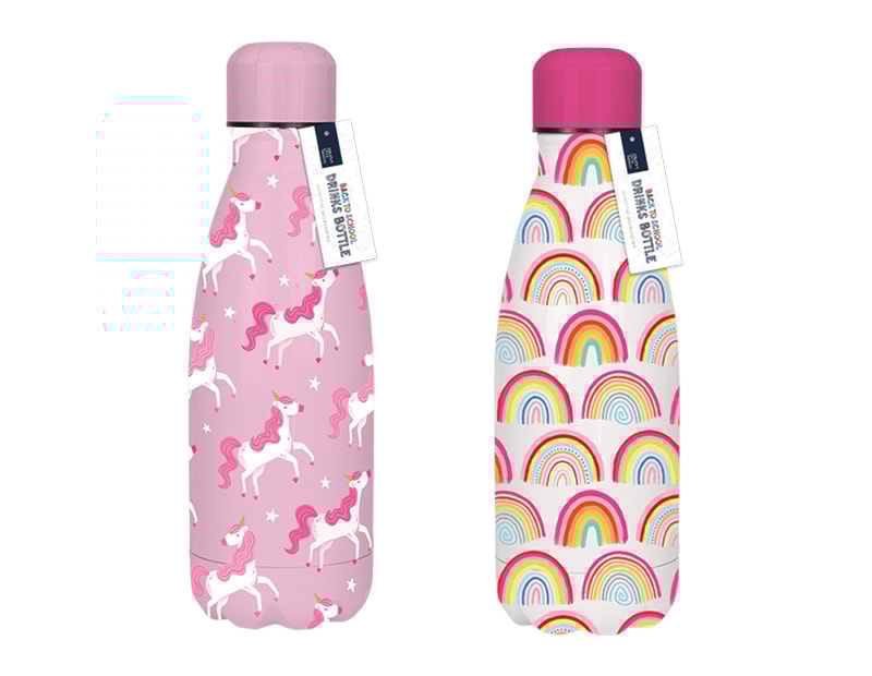 Wholesale Girls Printed Metal Water Bottle 350ml Wholesale Girls Printed Metal Water Bottle 350ml