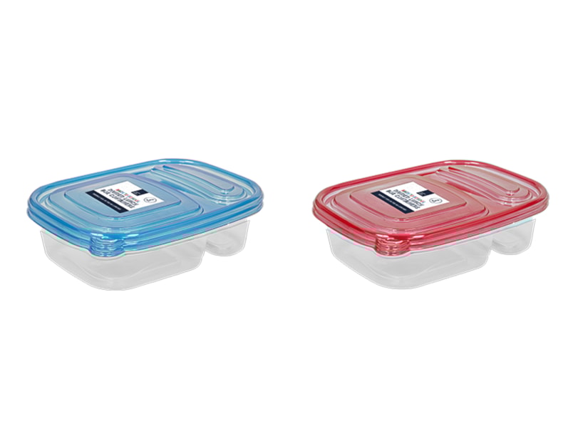 Wholesale Divided Lunch Box Container 2pk Wholesale Divided Lunch Box Container 2pk